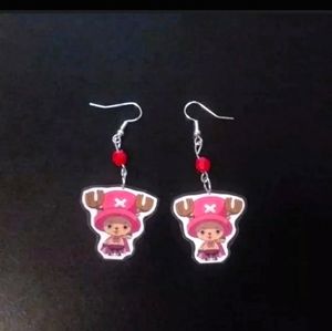 Handmade laminate earrings one piece chopper